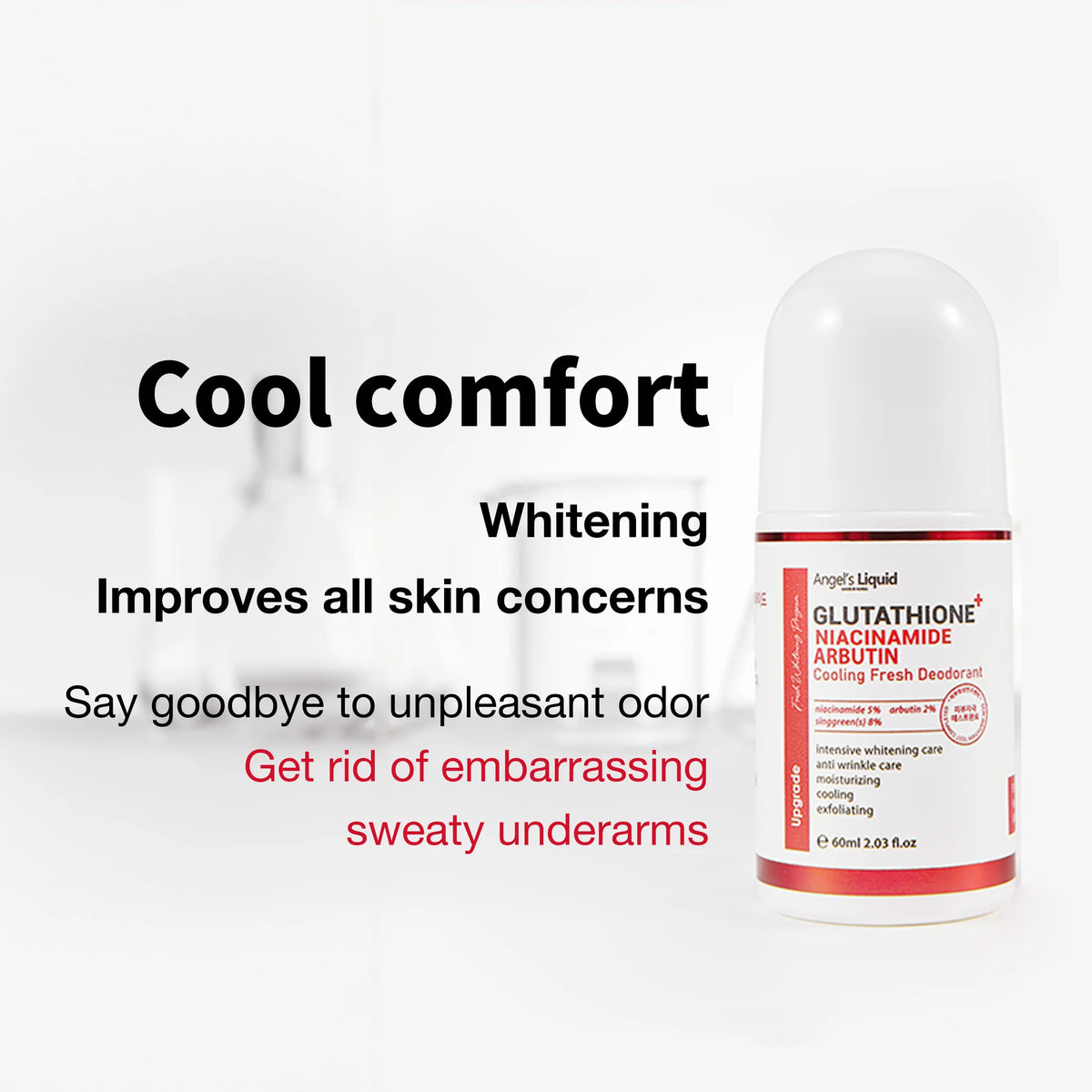 Angel's Liquid - Glutathione Niacinamide Arbutin Cooling Fresh Deodora